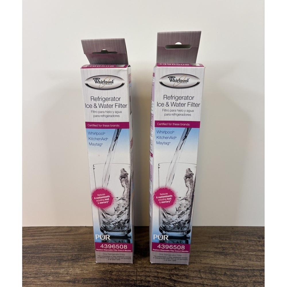 Lot Of 2 Whirlpool Refrigerator Ice Water Filter PUR 4396508 NEW